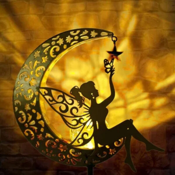 Estaca Luz Solar Decorativa para Jardín – “HADA DE LA LUNA” - Image 2