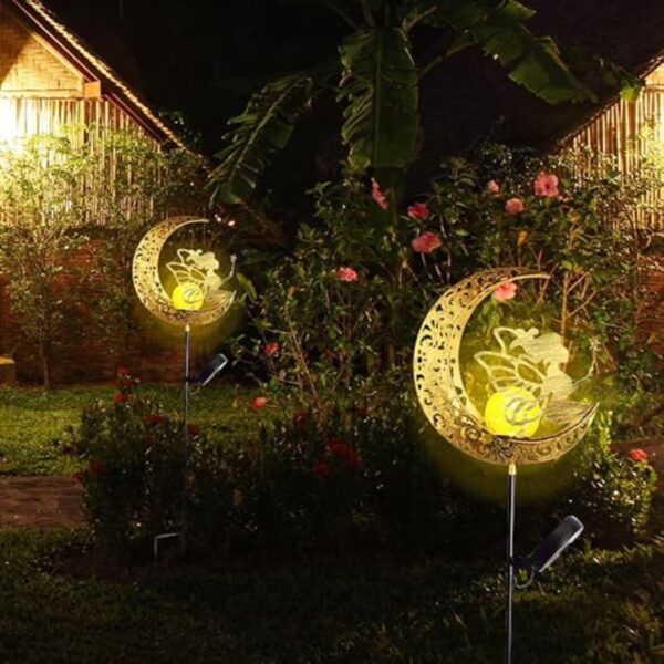 Estaca Luz Solar Decorativa - Modelo “Hada Lunar con Varita Mágica” - Image 8