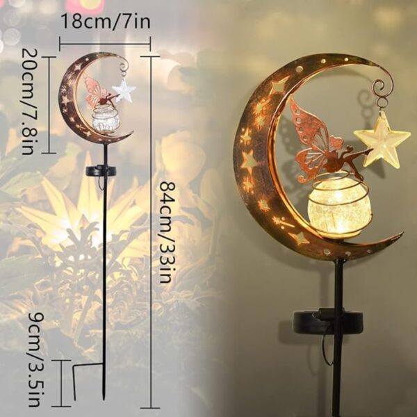 Estaca Luz Solar Decorativa Exterior - Modelo "Hada Lunar Estrella" - Image 10