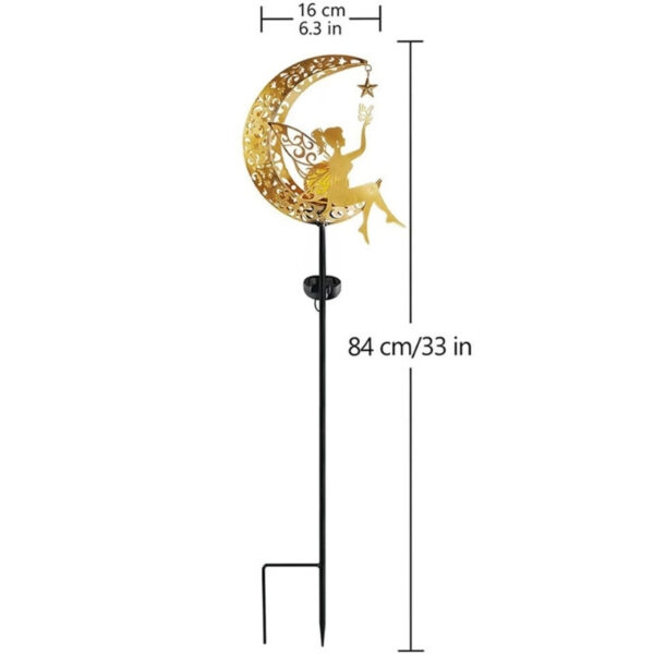Estaca Luz Solar Decorativa para Jardín – “HADA DE LA LUNA” - Image 10