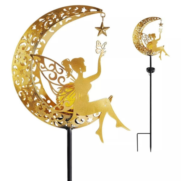 Estaca Luz Solar Decorativa para Jardín – “HADA DE LA LUNA” - Image 7