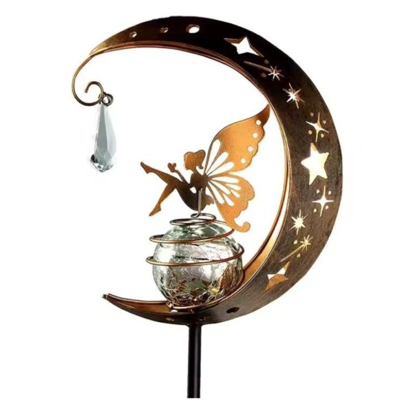 Estaca Luz Solar Decorativa Exterior - Modelo "Hada Lunar" - Image 7