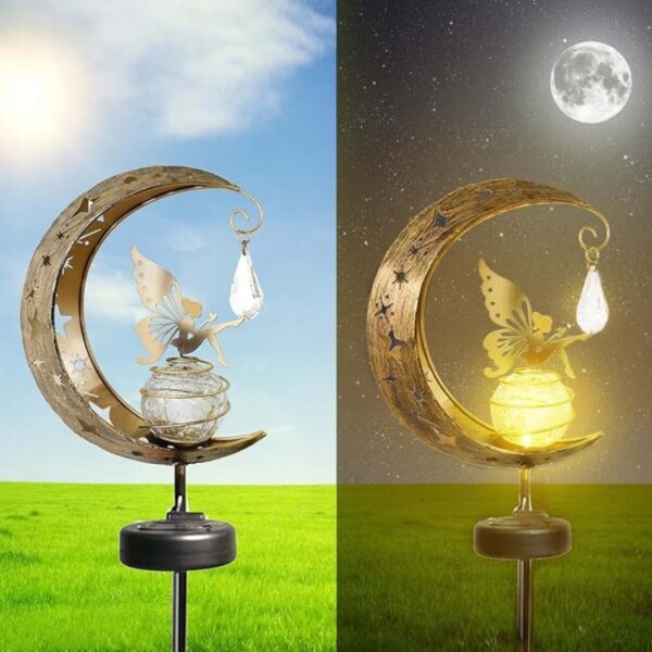 Estaca Luz Solar Decorativa Exterior - Modelo "Hada Lunar" - Image 10