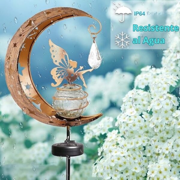 Estaca Luz Solar Decorativa Exterior - Modelo "Hada Lunar" - Image 4