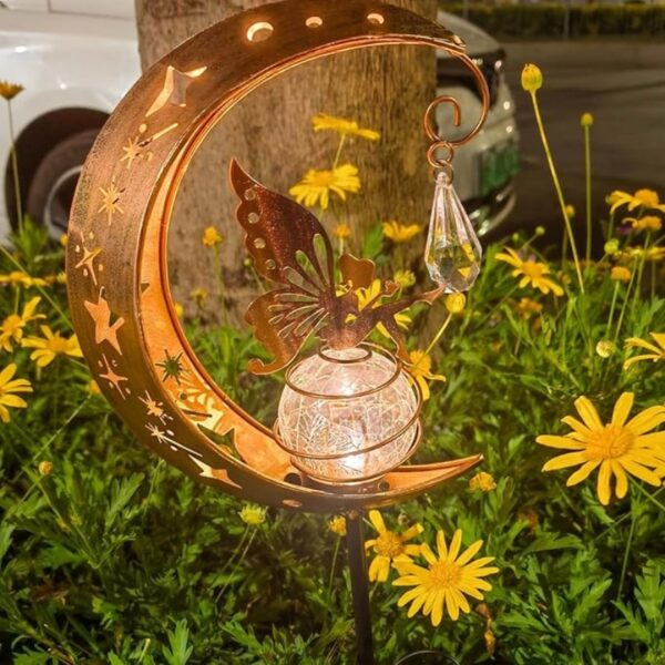 Estaca Luz Solar Decorativa Exterior - Modelo "Hada Lunar" - Image 11
