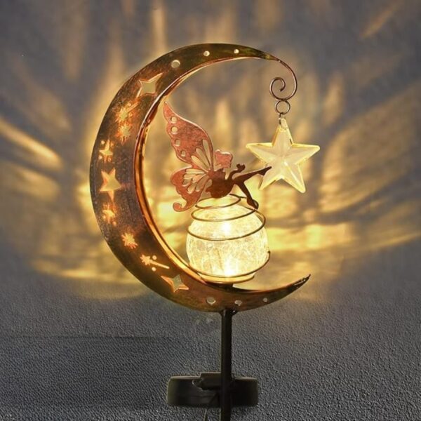 Estaca Luz Solar Decorativa Exterior - Modelo "Hada Lunar Estrella" - Image 5