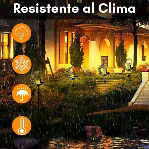 Estaca Luz Solar Decorativa para Jardín – “HADA DE LA LUNA” - Image 6