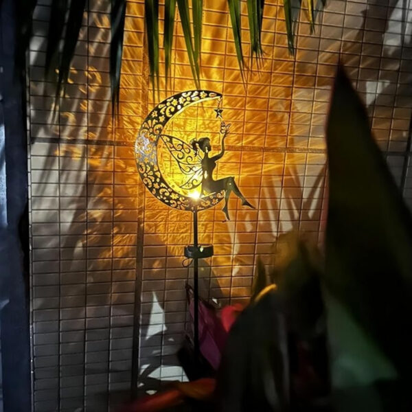 Estaca Luz Solar Decorativa para Jardín – “HADA DE LA LUNA” - Image 5