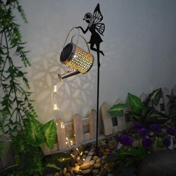 Estaca Luz Solar Decorativa Exterior - Modelo “Hada Regadera” - Image 3