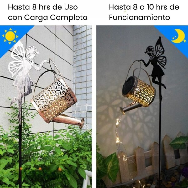 Estaca Luz Solar Decorativa Exterior - Modelo “Hada Regadera” - Image 4