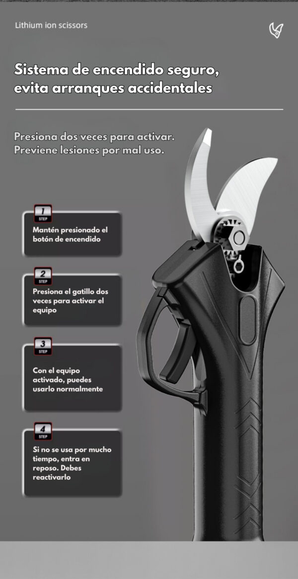 Tijera de Poda Eléctrica Inalámbrica 48V – Potencia y Precisión en Cada Corte - Image 8