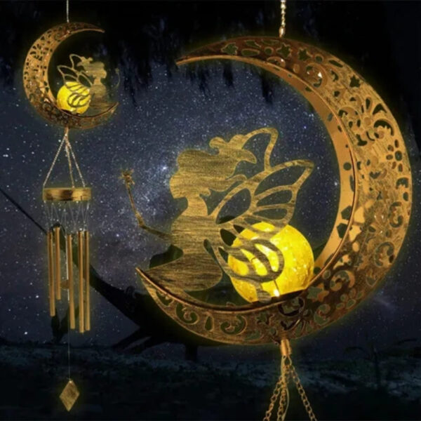 Campana de Viento - Modelo "Hada Lunar con Varita Magica"