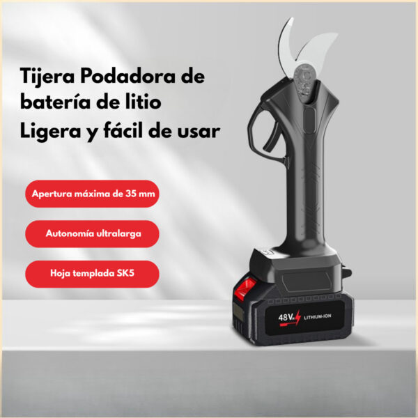 Tijera de Poda Eléctrica Inalámbrica 48V – Potencia y Precisión en Cada Corte - Image 3