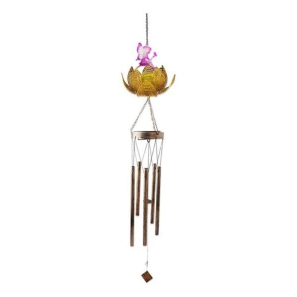 CAMPANA DE VIENTO - MODELO "FLOR DE LOTO CON MARIPOSA" - Image 5