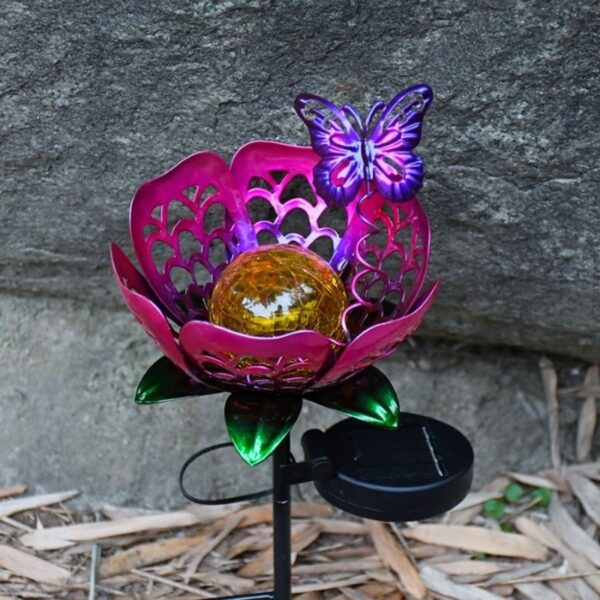 ESTACA LUZ SOLAR - MODELO "FLOR Y MARIPOSA" - Image 8