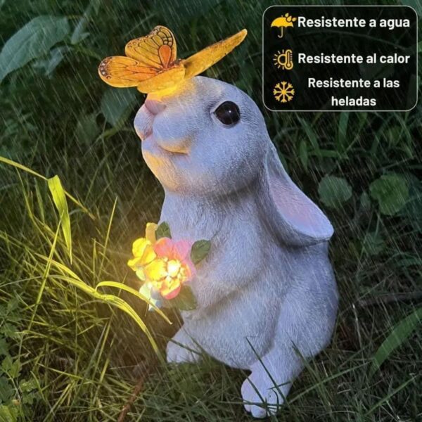 ESTACA LUZ SOLAR - MODELO "EL CONEJO Y LA MARIPOSA" - Image 4