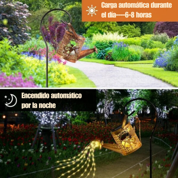 Estaca Luz Solar Decorativa para Jardin-Modelo-"Hadita en Regadero" - Image 3
