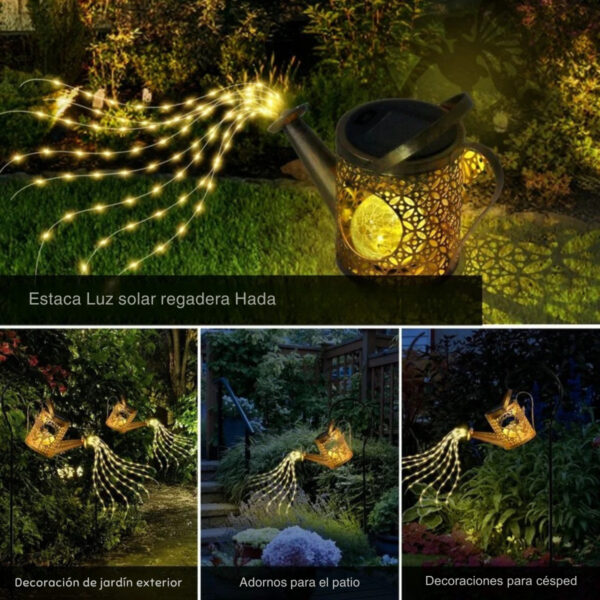 Estaca Luz Solar Decorativa para Jardin-Modelo-"Hadita en Regadero" - Image 7