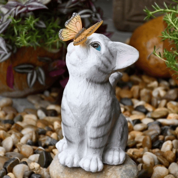Estaca Luz Solar - Modelo "El gato y la mariposa"