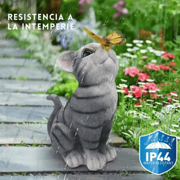 Estaca Luz Solar - Modelo "El gato y la mariposa" - Image 3