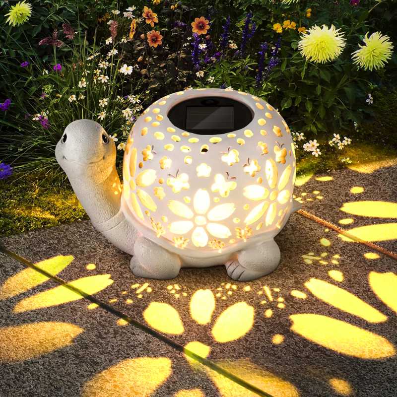 Lámpara Solar Decorativa - Modelo Tortuguita