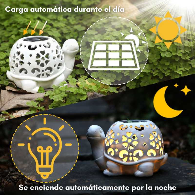 Lámpara Solar Decorativa - Modelo Tortuguita - Image 5