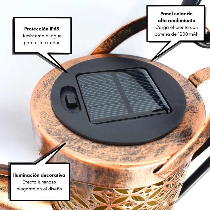 Estaca Solar Exterior - Modelo "Regadera mariposa" - Image 6