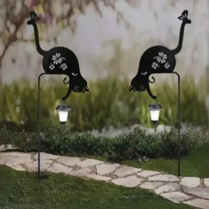 Estaca solar exterior - Modelo "Gatos iluminados" setx2