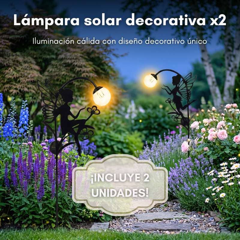 Estaca solar exterior - Modelo "Hadas con focos esféricos" x2 - Image 3