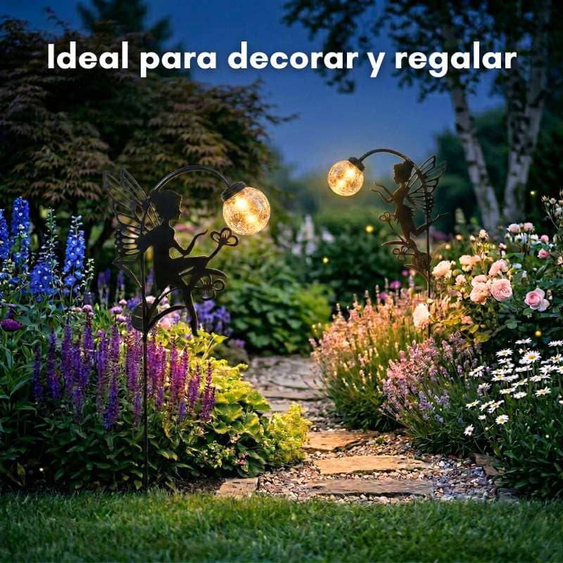Estaca solar exterior - Modelo "Hadas con focos esféricos" x2 - Image 5