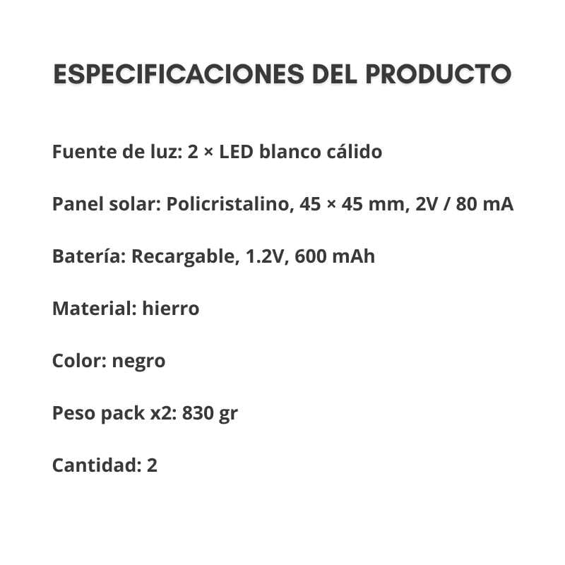 Estaca solar exterior - Modelo "Hadas con focos esféricos" x2 - Image 10