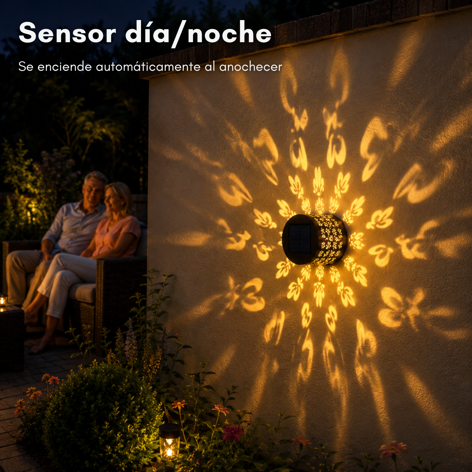 Pack x 2 Aplique De Pared Luz Solar Para Exterior – Modelo “Mariposas” - Image 5