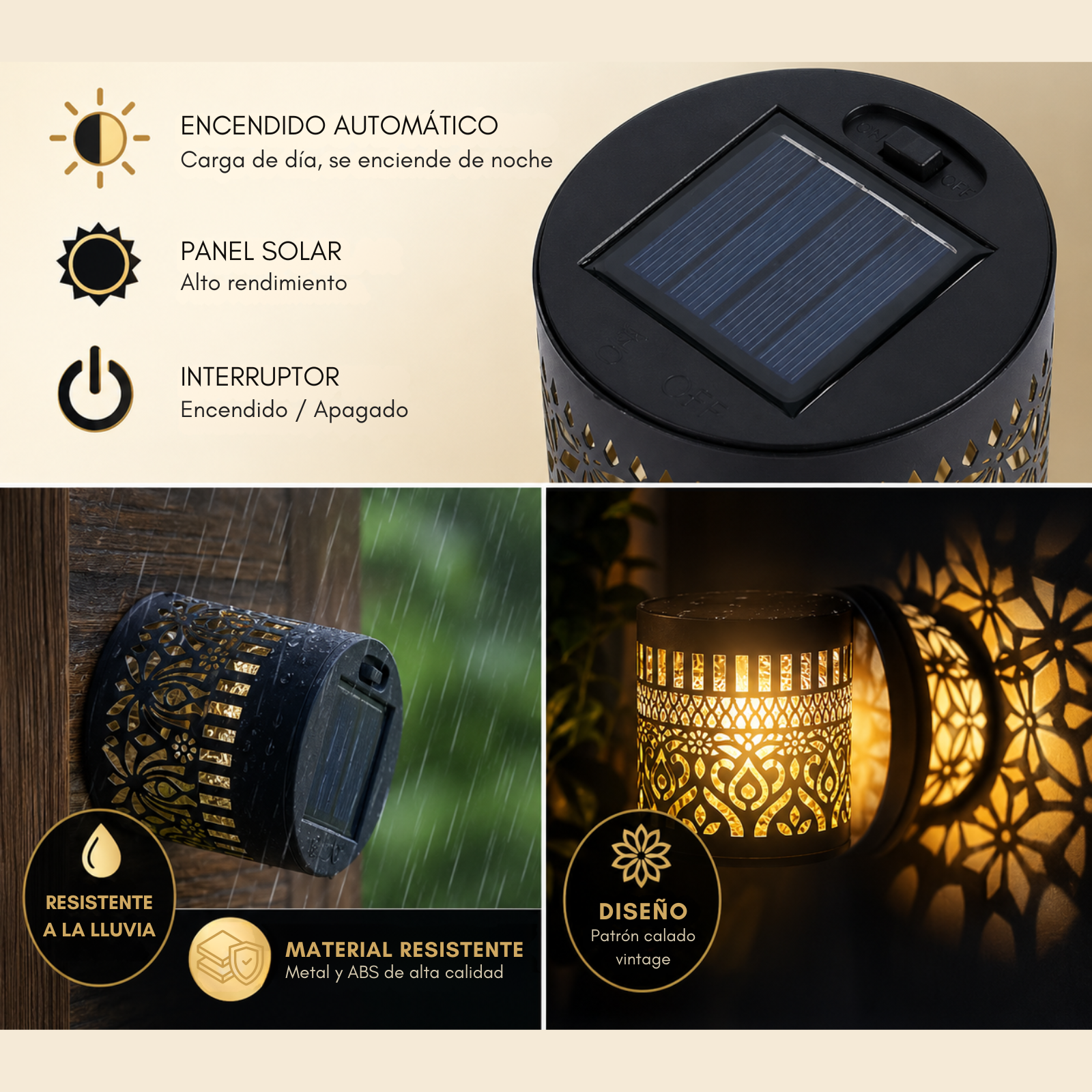 Pack x 2 Aplique De Pared Luz Solar Para Exterior – Modelo “Mariposas” - Image 4